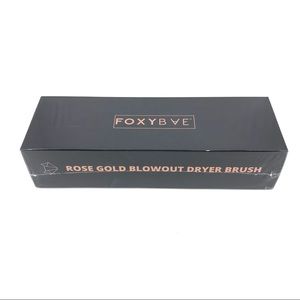 Foxy Bae Black Rose Gold Blowout Dryer Brush NWT